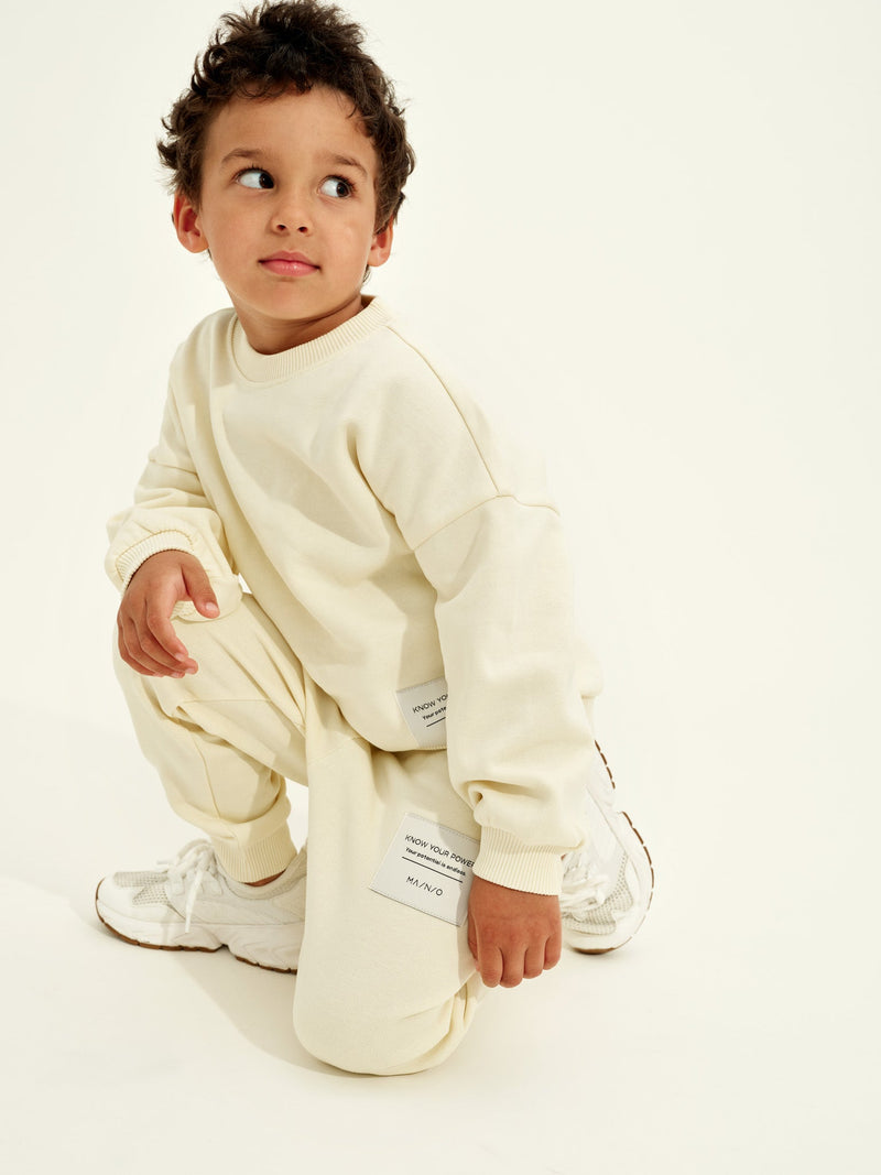 Superpower Sweatpants, pale yellow