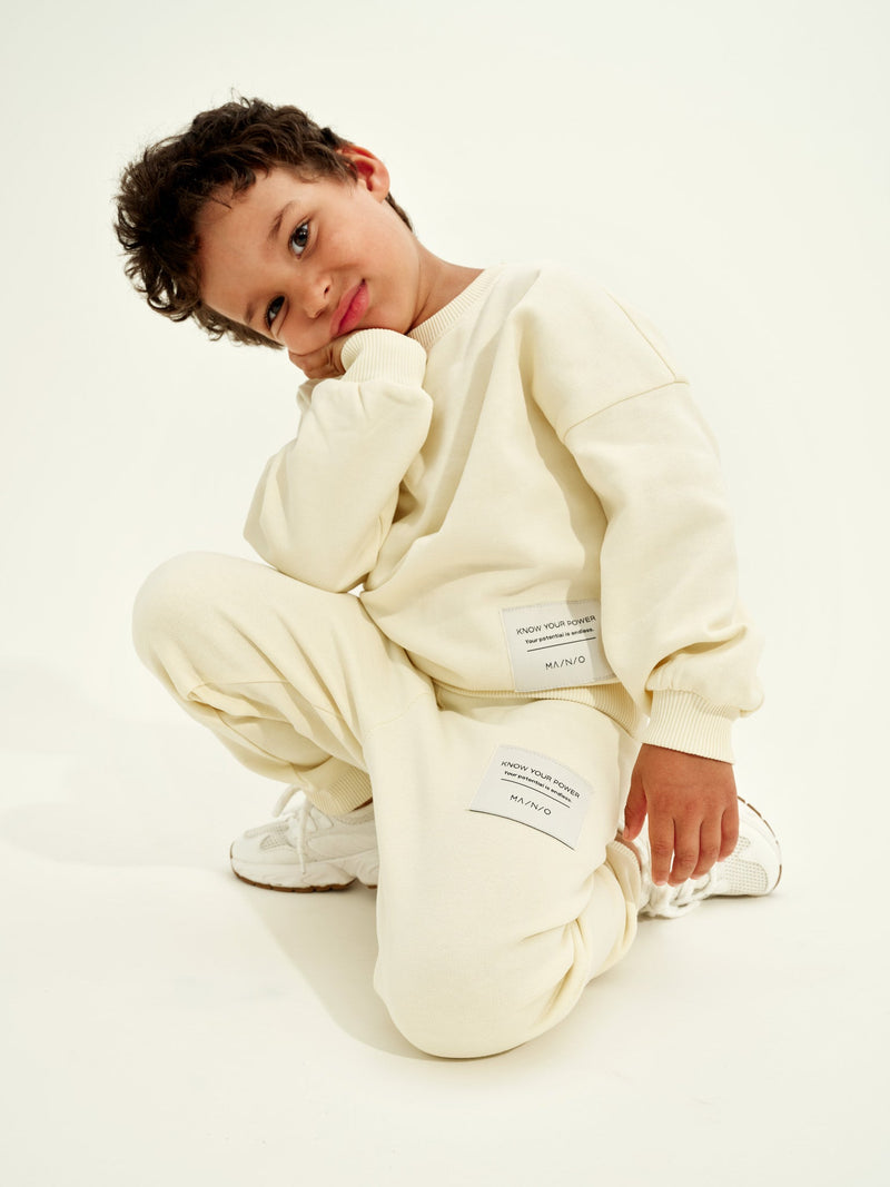 Superpower Sweatpants, pale yellow