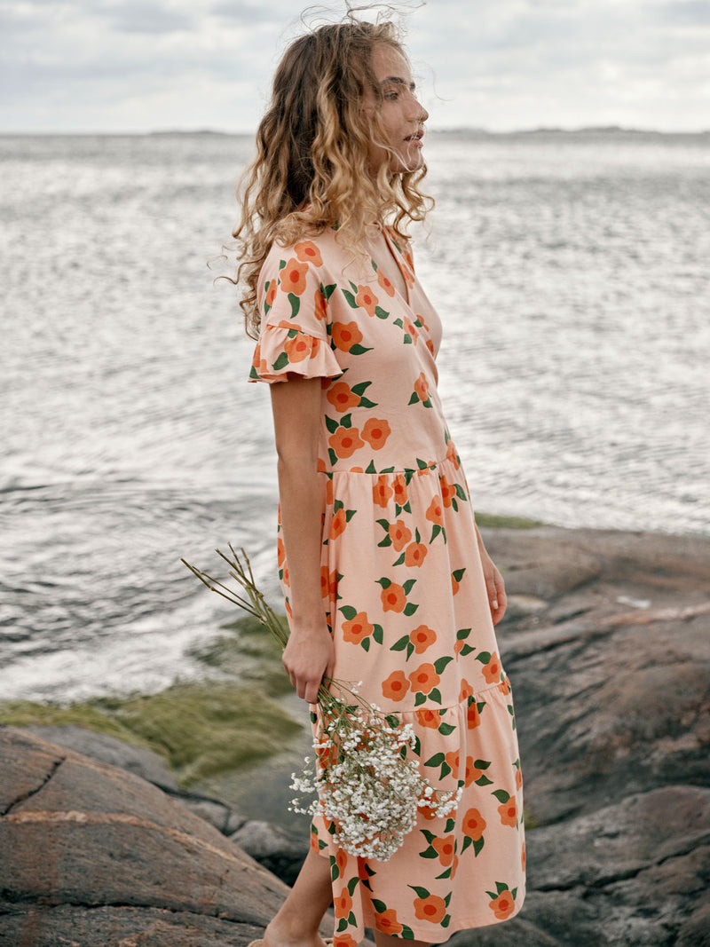 Midsummer Rose Dress, peach, adults