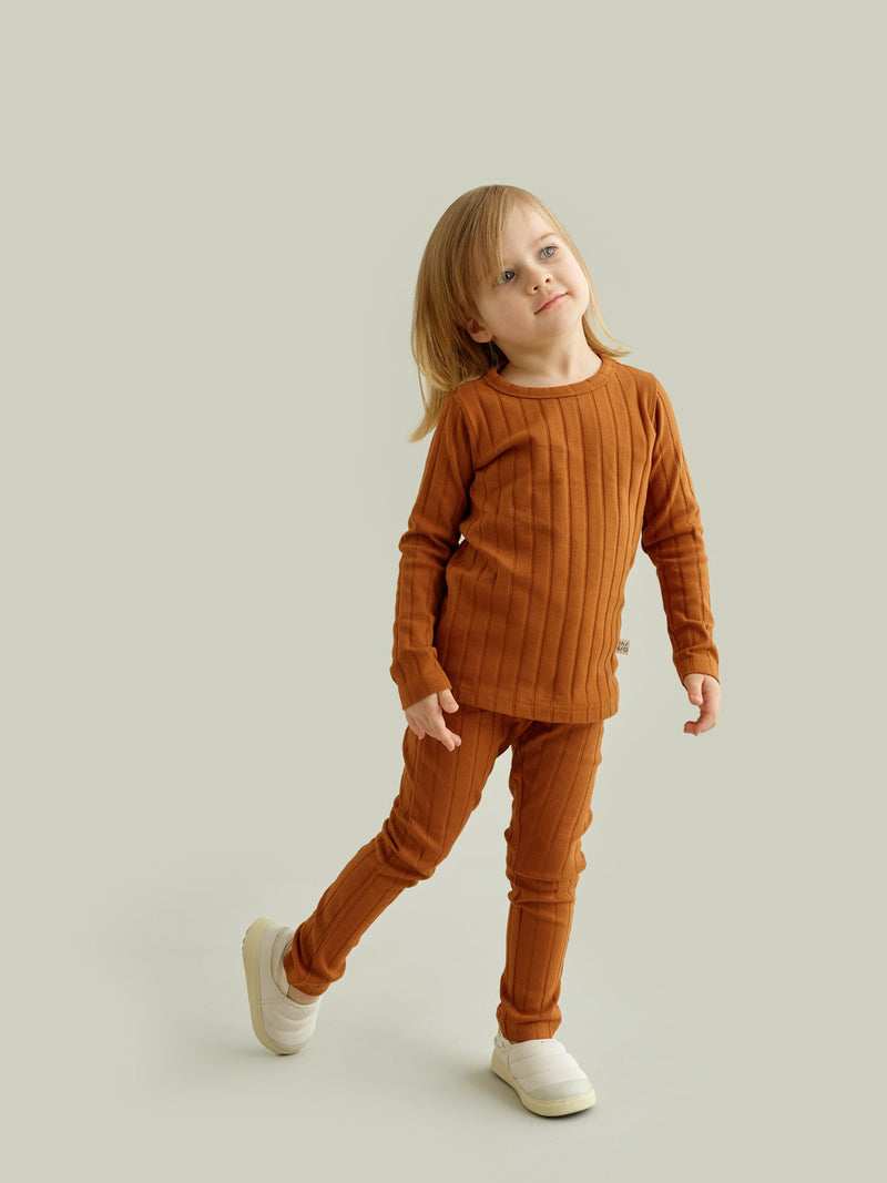 Wide Rib Leggings, terra