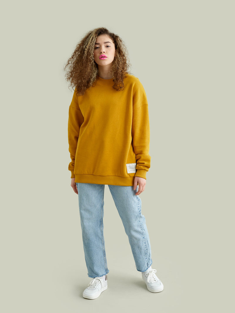 Superpower Sweatshirt, mustard, adults