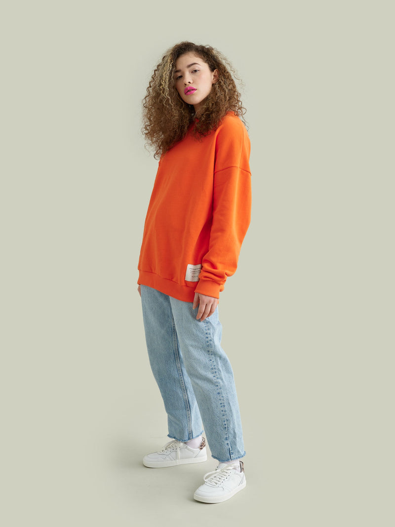 Superpower Sweatshirt, cherry tomato, adults