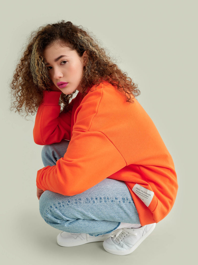 Superpower Sweatshirt, cherry tomato, adults