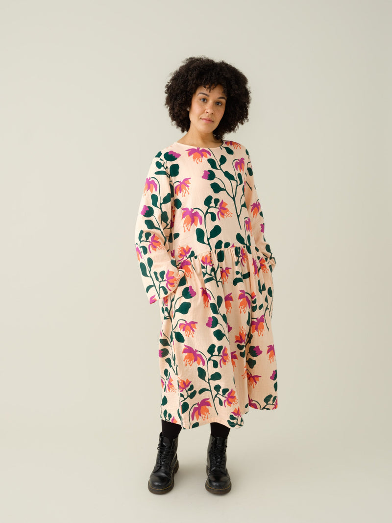 Peach Botania Muslin Dress, adults