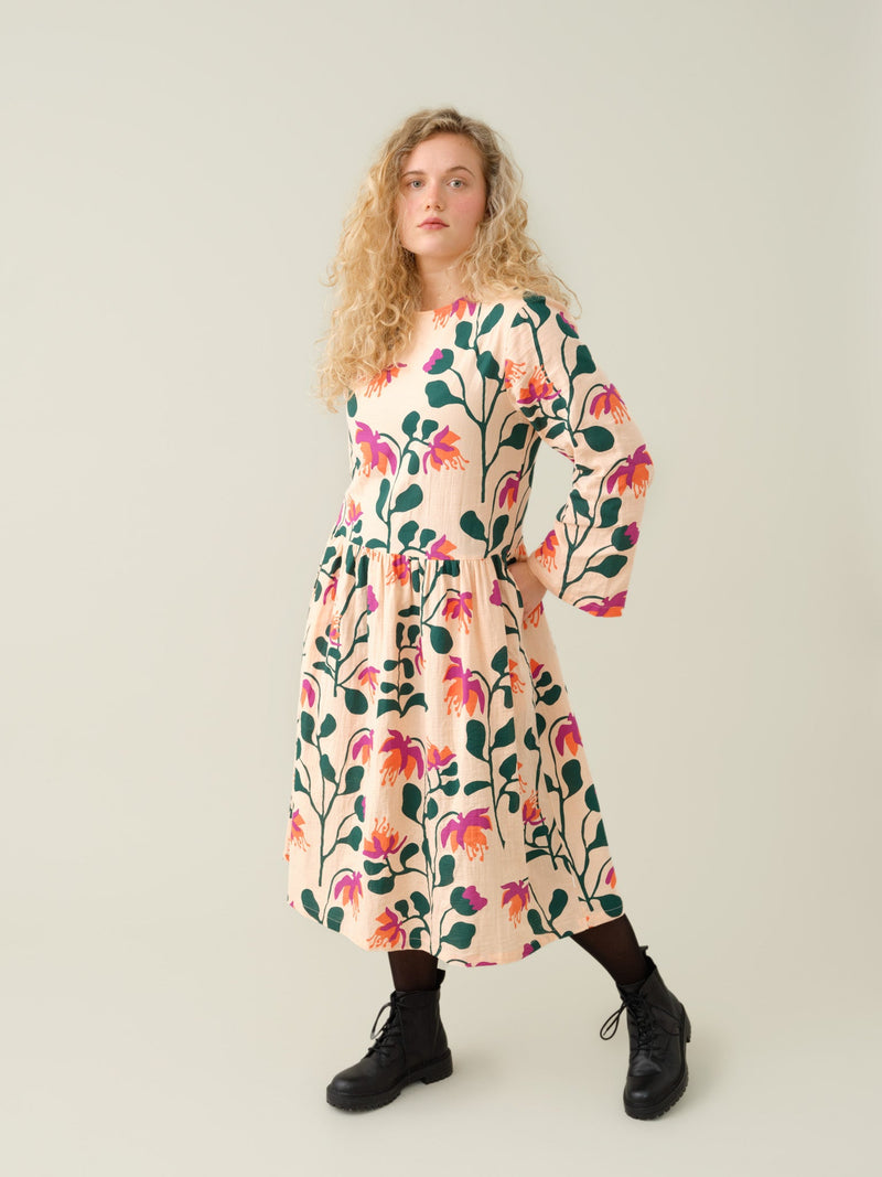 Peach Botania Muslin Dress, adults