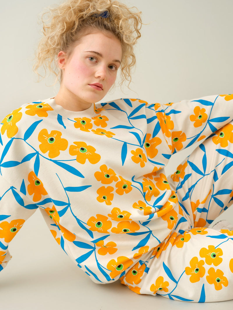 Happy Blooms Sweatshirt, adults