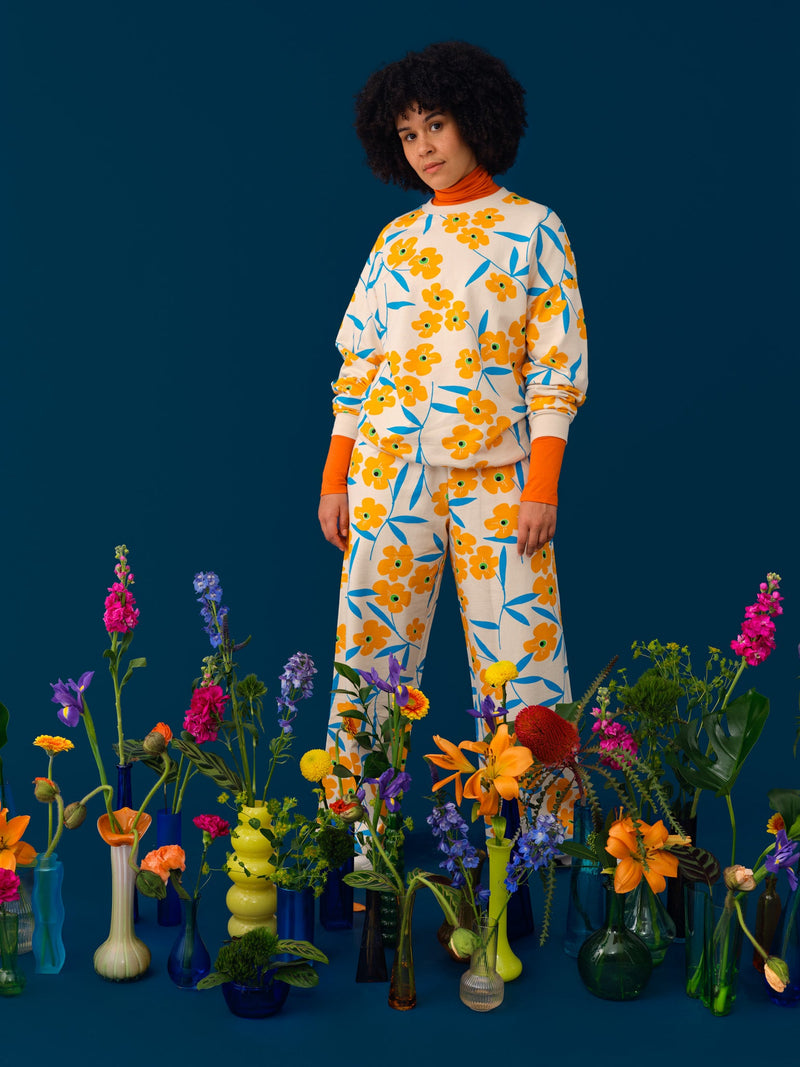 Happy Blooms Sweatshirt, adults