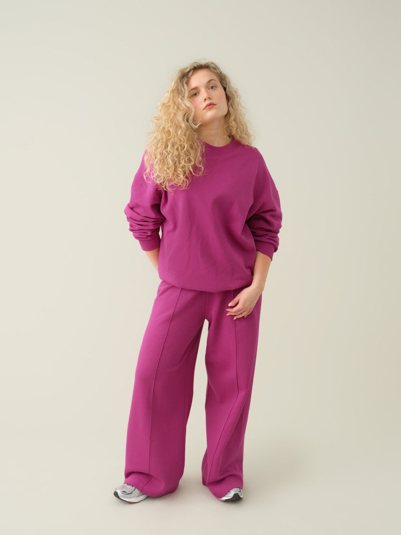 Superpower Oversize Sweatshirt, fuchsia, adults