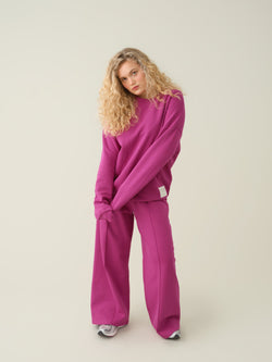 Superpower Oversize Sweatshirt, fuchsia, adults
