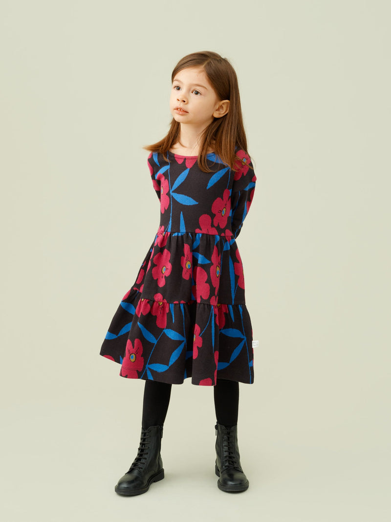 Mysterious Blooms Jacquard Dress