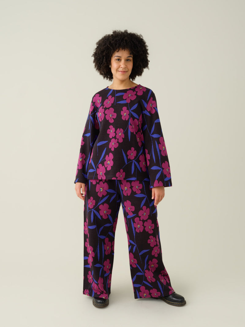 Mysterious Blooms Jacquard Pants, adults
