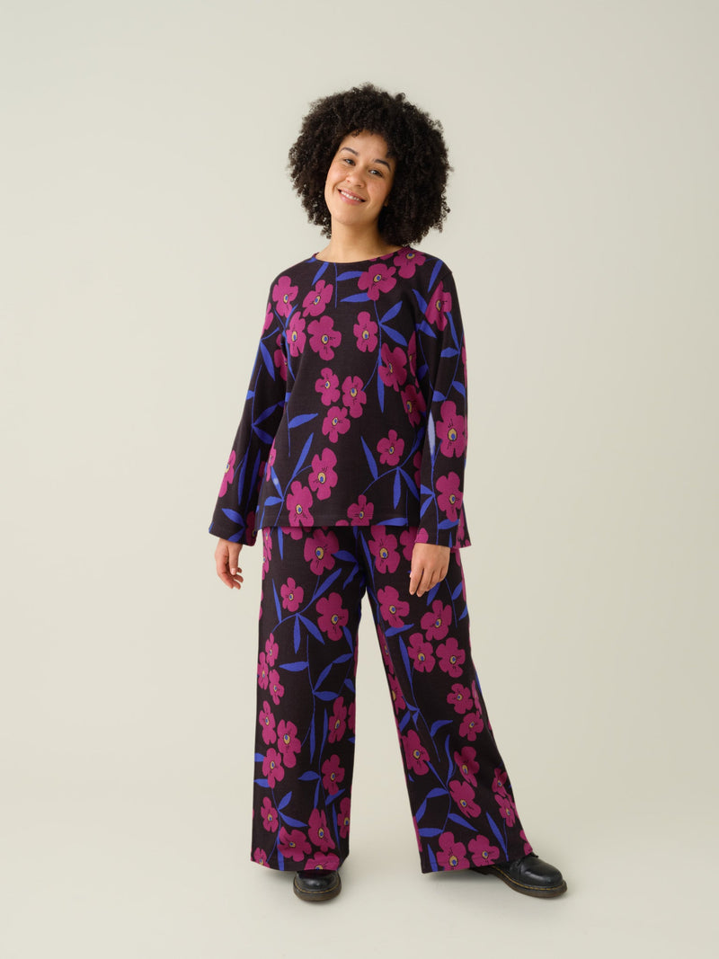 Mysterious Blooms Jacquard Pants, adults