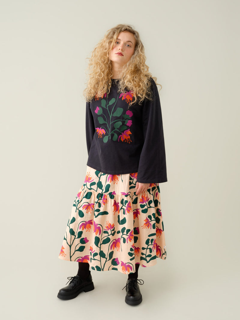 Peach Botania Muslin Skirt, adults