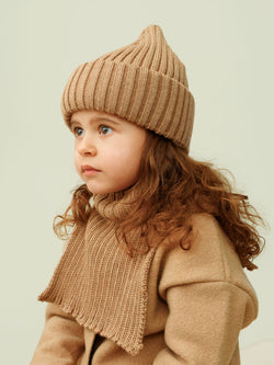 Merino Wool Beanie, camel
