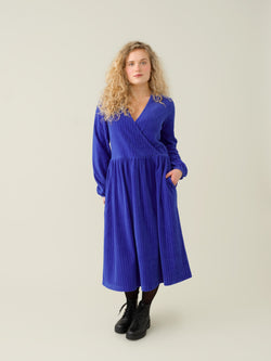 Velour Dress, dazzling blue, adults
