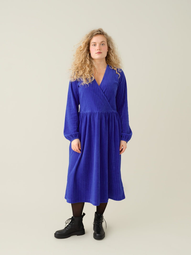 Velour Dress, dazzling blue, adults