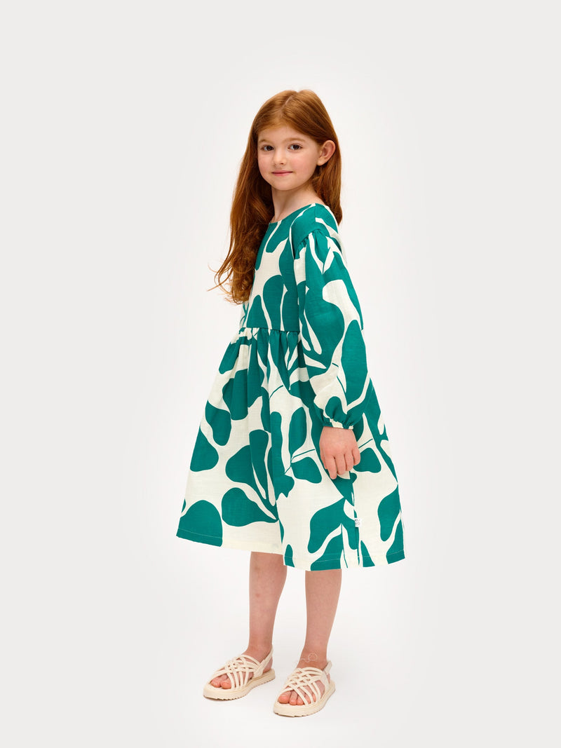 Greenery Muslin Dress