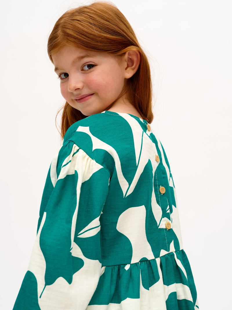 Greenery Muslin Dress