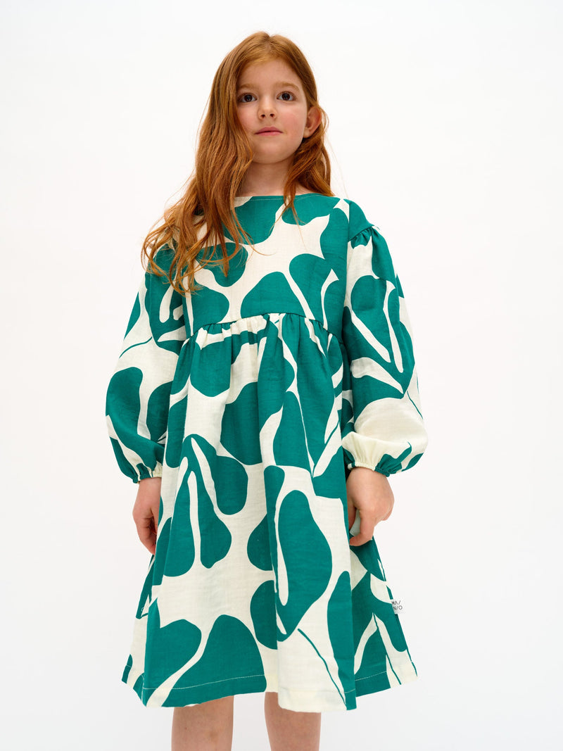 Greenery Muslin Dress