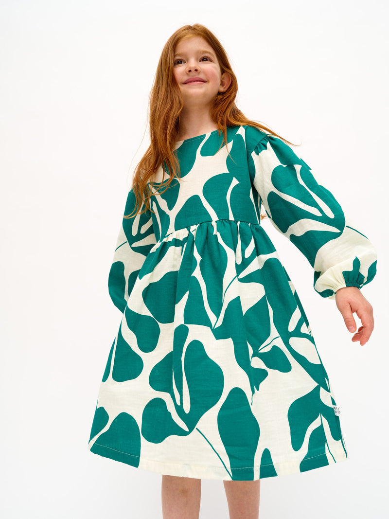 Greenery Muslin Dress